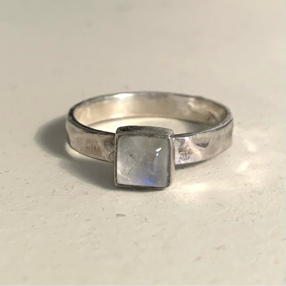 Silver Ring with Moonstone